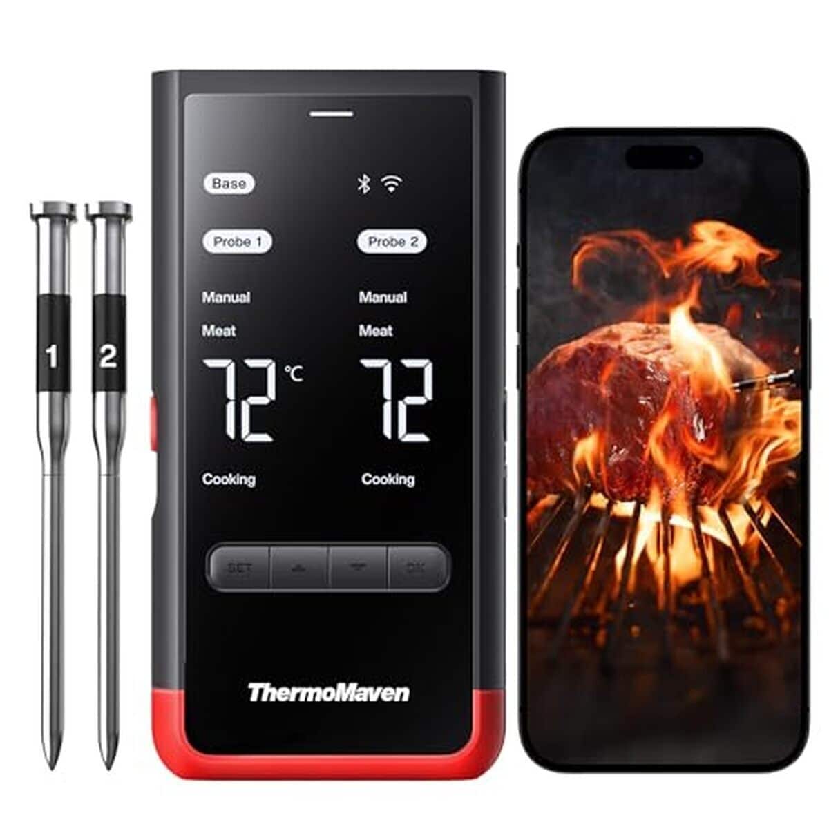 Test : thermomaven thermomètre viande intelligent sans fil bluetooth 5.3