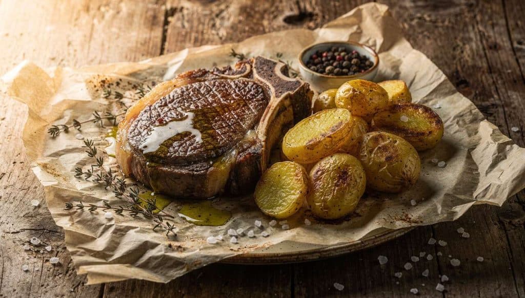 Côte de bœuf en papillote : recette abordable et savoureuse
