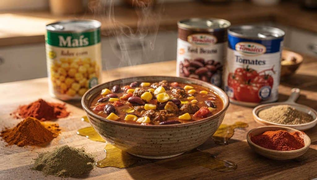 Recette chili au maïs pas cher : saveurs abordables