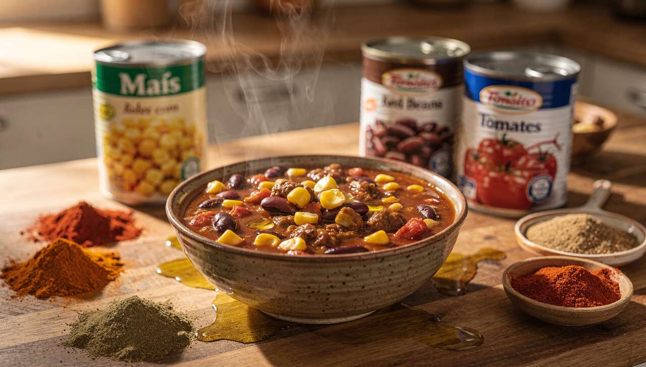 Recette chili au maïs pas cher : saveurs abordables