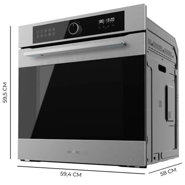 Découvrez les performances du four encastrable Cecotec Bolero Hexa AF316000 : un appareil multifonctions offrant une puissance impressionnante de 3400 W pour une cuisson optimale et efficace dans votre cuisine.