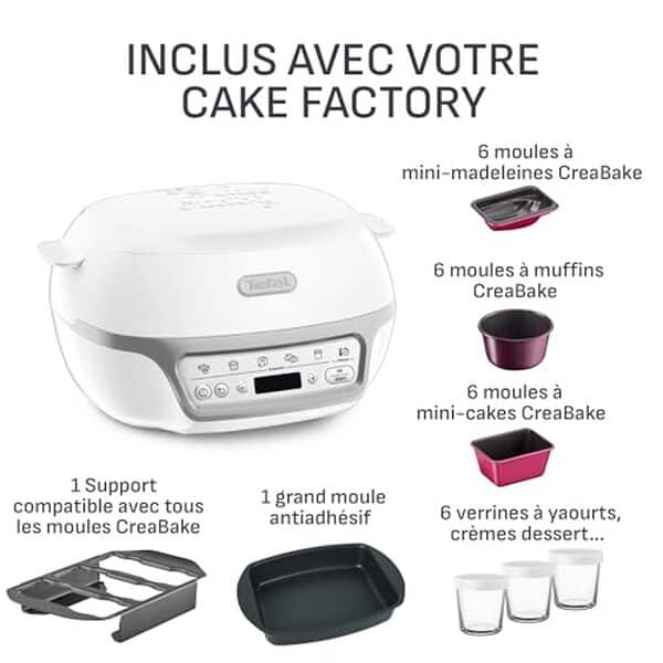 Découvrez le test complet du cake factory délices silver, un four intelligent pour réaliser vos desserts maison à la perfection. Idéal pour les amateurs de pâtisserie  !