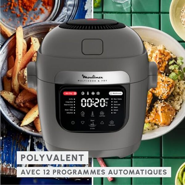 Découvrez notre test du Moulinex Multicook Fry avec 12 programmes et sa capacité de 6 L. Avis détaillé, performances et verdict sur ce multicuiseur performant. 