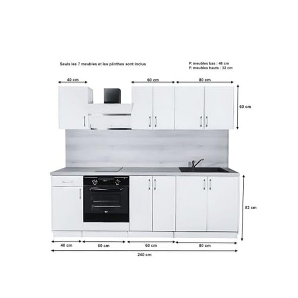 Découvrez notre test détaillé de la cuisine complète Cuisineandcie ECO Blanc 240 cm : qualité, prix et performances pour votre maison. 