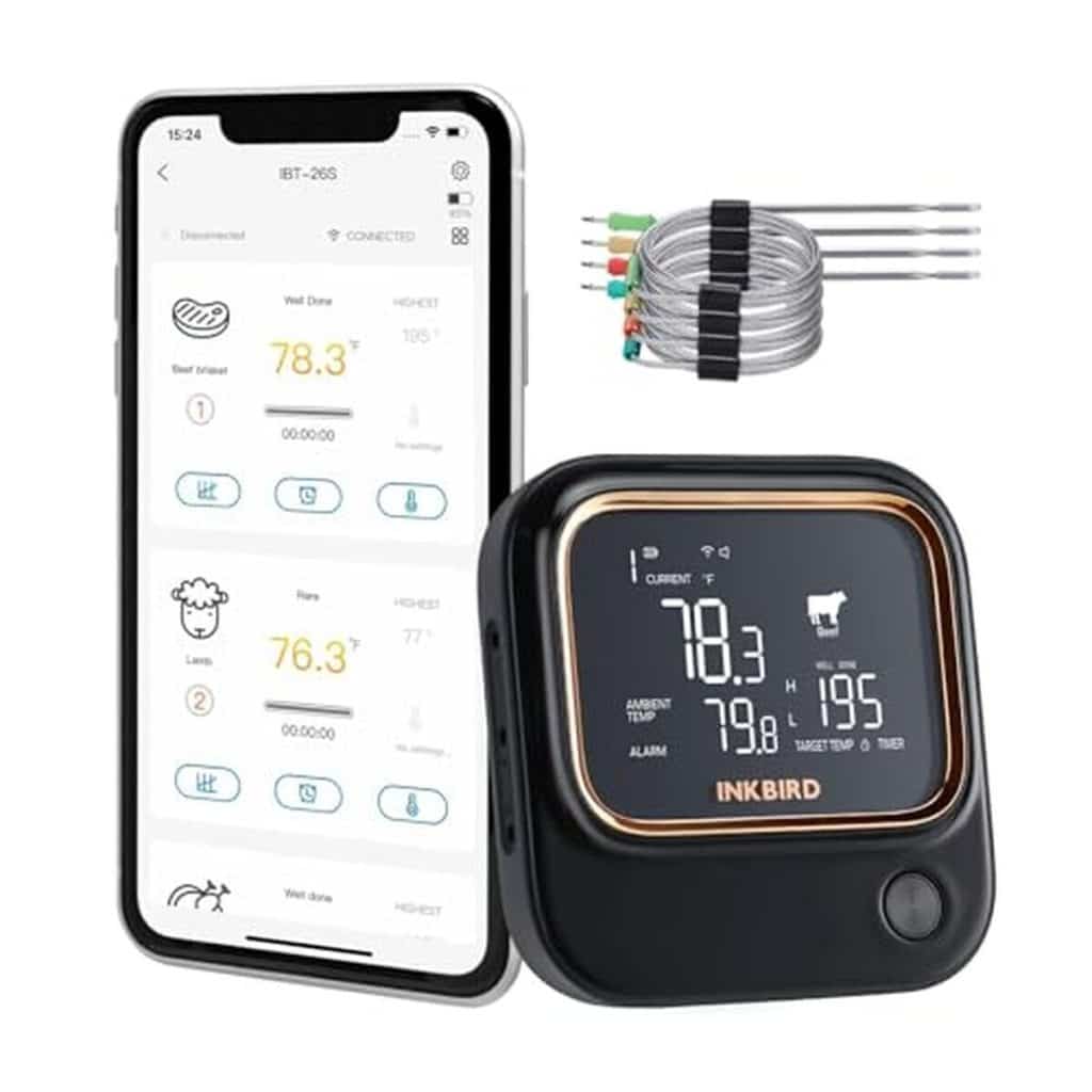 Test Inkbird IBT-26S : thermomètre cuisine wifi 4 sondes