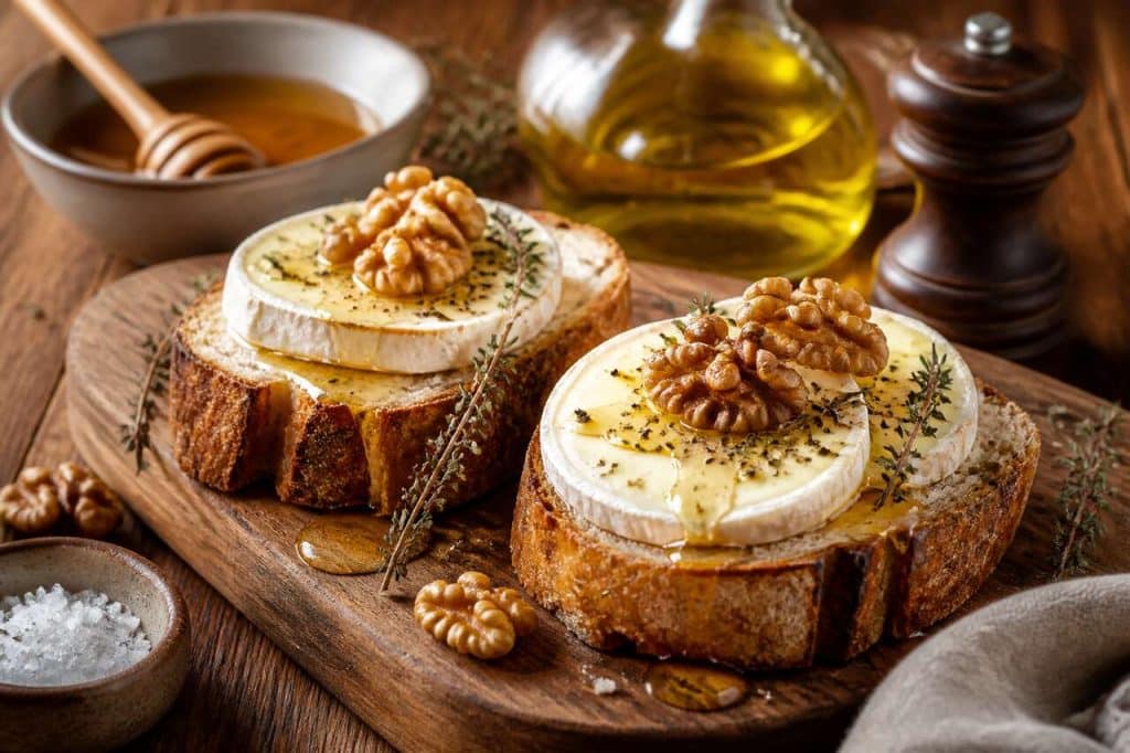 Toasts au chavignol : recette abordable et savoureuse
