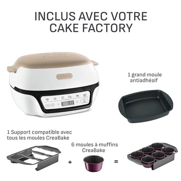 Découvrez notre test complet de la tefal cake factory KD804910, la machine à gâteau intelligente avec moules à muffins. Avis, performances et caractéristiques détaillées. 