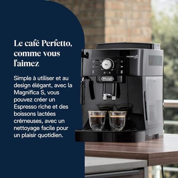 Découvrez notre test détaillé de la De'Longhi Magnifica S, machine à café espresso 1450W avec ses caractéristiques, avantages et inconvénients pour un choix éclairé.