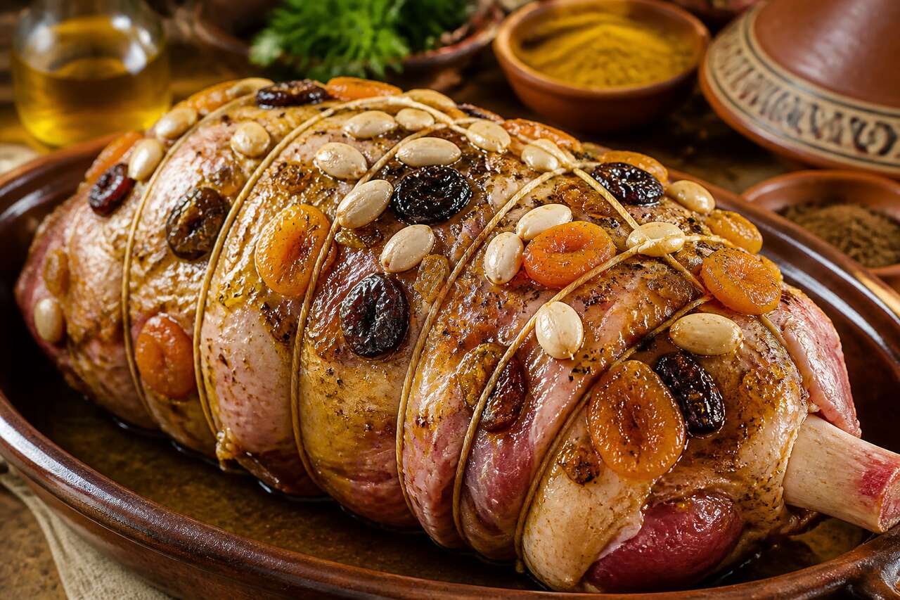 Recette : selle d'agneau aux fruits secs abordable