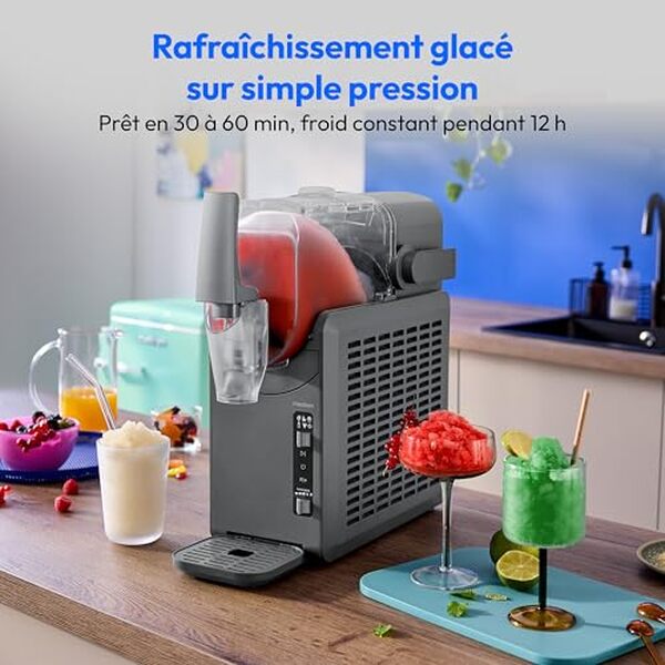 Découvrez notre test complet de la machine à granité Medion MD12090 : performances, avantages et inconvénients pour des boissons glacées maison.