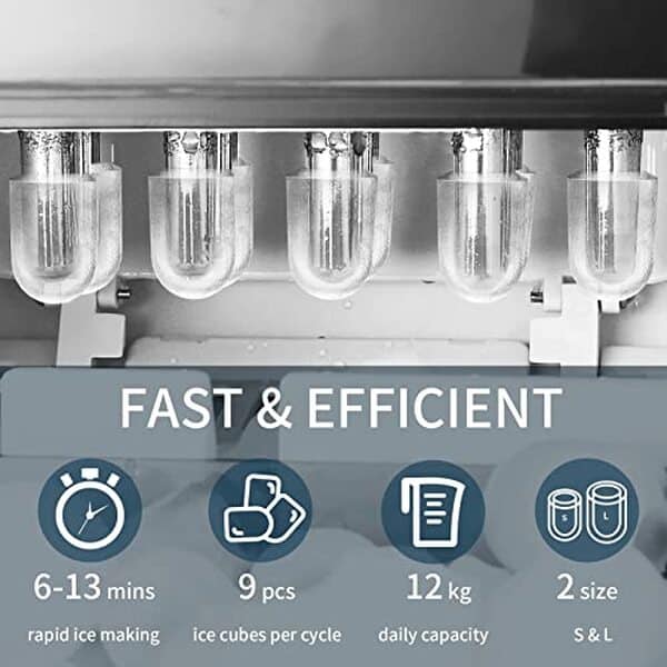 Découvrez notre test détaillé de la machine à glaçons 12kg par 24h : performances, efficacité énergétique et autonomie pour choisir le meilleur modèle.