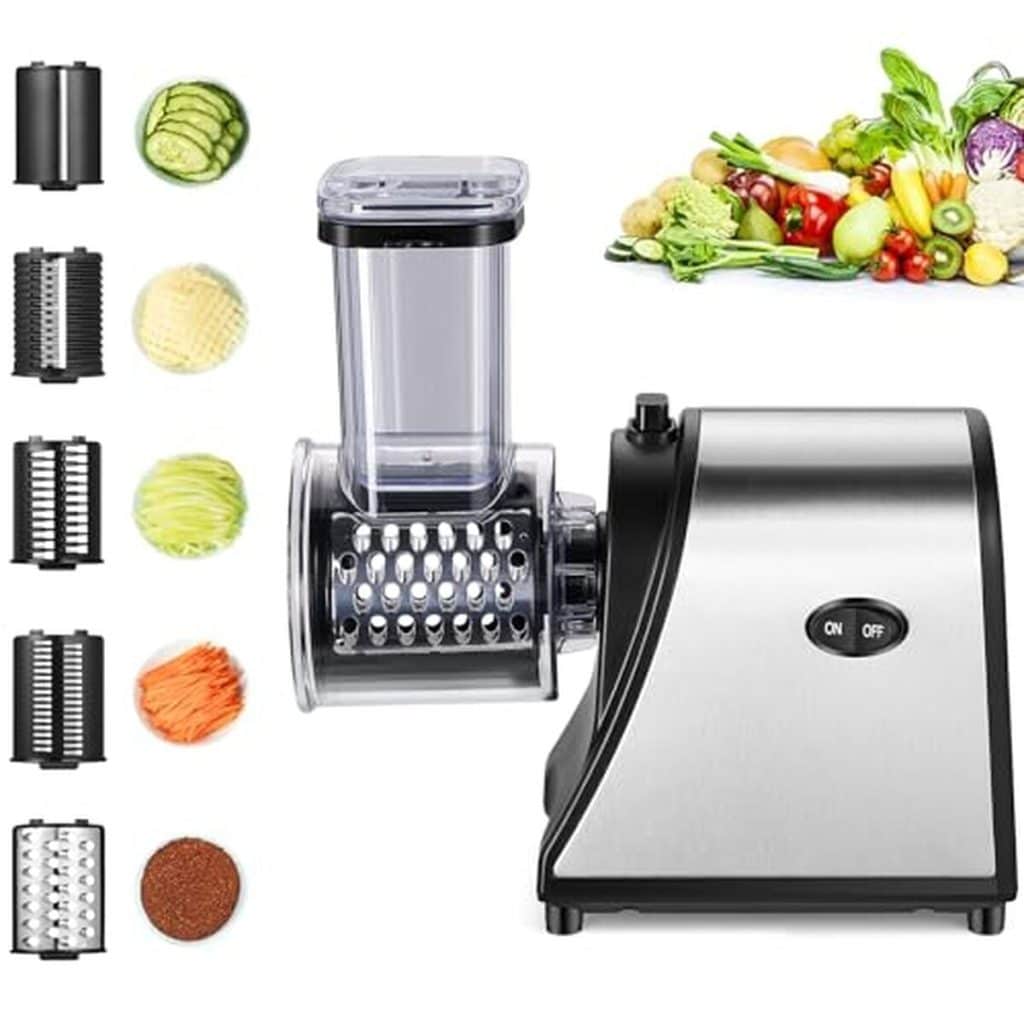 Test : coupe-légumes électrique Meykey 250 W multifonction