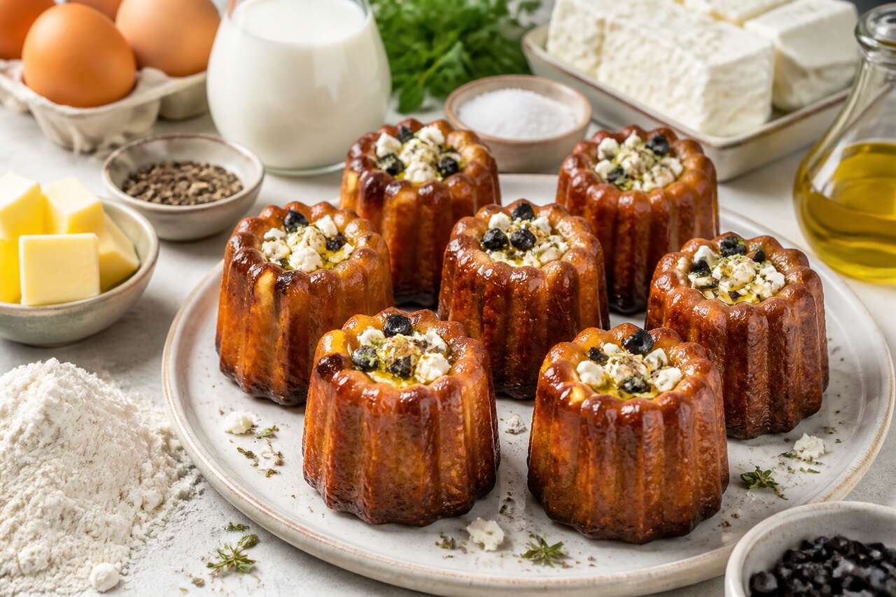 Cannelés à la feta : recette économique et délicieuse