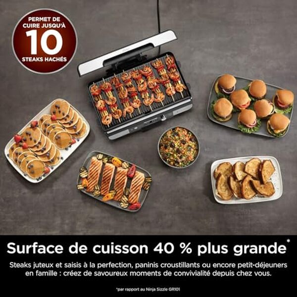 Découvrez notre test détaillé du grill électrique NINJA SIZZLE PRO XL : performances, polyvalence et avis complet pour bien choisir votre appareil.