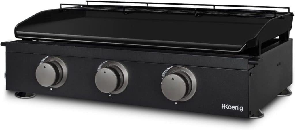 Test : plancha H.Koenig PLX1032 3 brûleurs en acier inoxydable