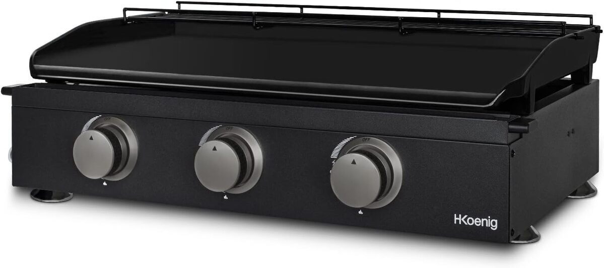 Test : plancha H.Koenig PLX1032 3 brûleurs en acier inoxydable