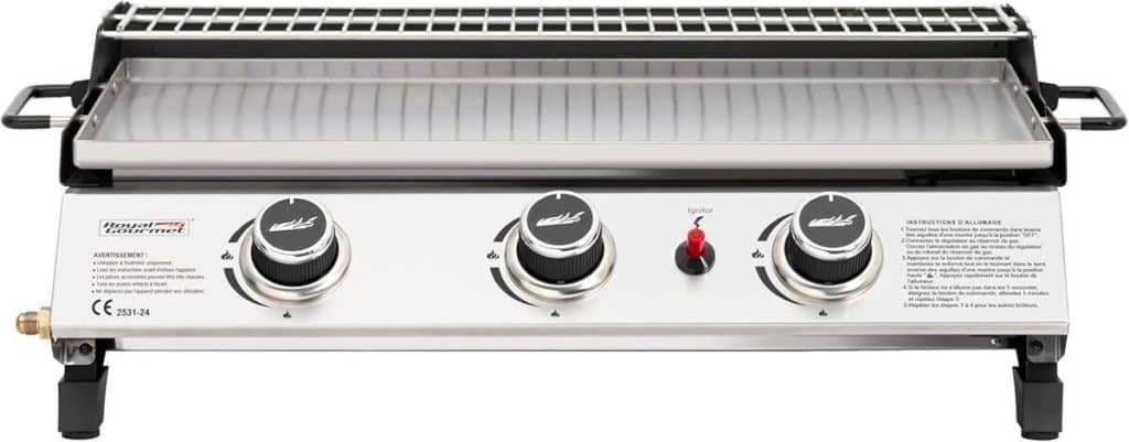 Test Royal Gourmet plancha gaz 3 brûleurs : puissance et polyvalence