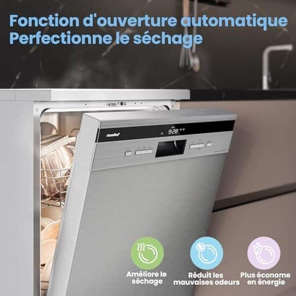 Découvrez notre test détaillé du lave-vaisselle Comfee FD1435E-X : fonctionnalités, performance énergétique et silence de fonctionnement pour un grand format performant.