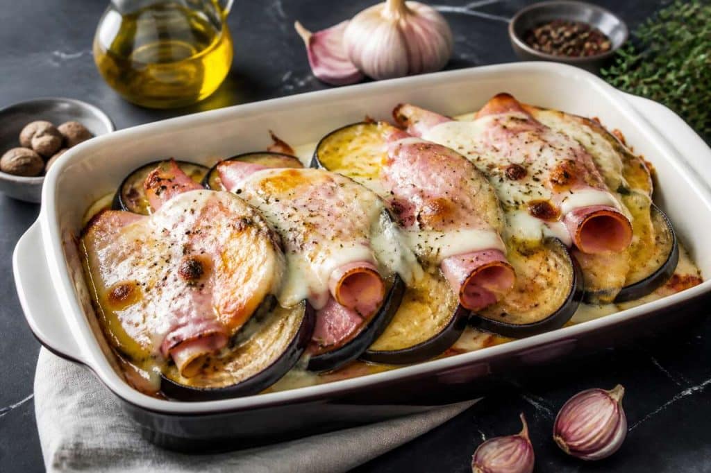 Aubergines au jambon : recette économique et savoureuse