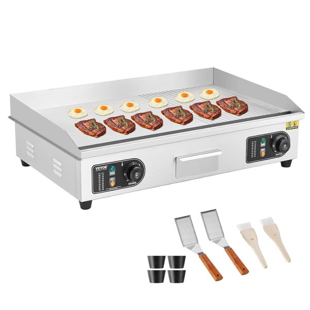 Test : plancha électrique VEVOR 4400 W pour barbecue complet