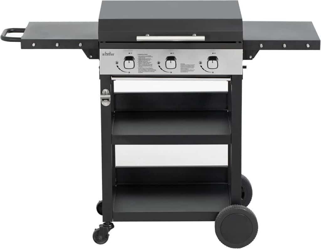 Test : plancha gaz BIGHORN 3 brûleurs 7.2kw avec chariot et couvercle