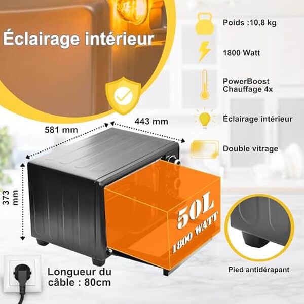 Découvrez notre test détaillé du mini four ICQN 50L : performance, polyvalence et fonctionnalités pour bien cuisiner à la maison.