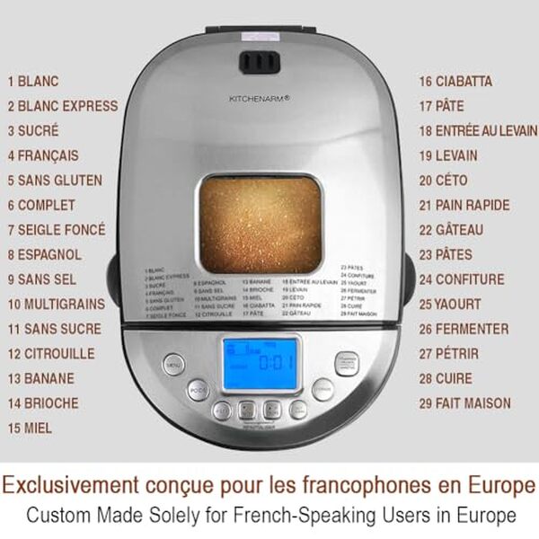 Découvrez notre test détaillé de la machine à pain intelligente KitchenArm 29 en 1 en acier inoxydable : fonctionnalités, performance et verdict final. 