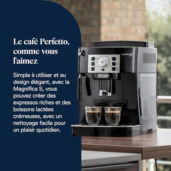 Découvrez notre test détaillé de la machine à café De'Longhi Magnifica S ECAM22.110.B : caractéristiques, performances et avis pour bien choisir votre cafetière automatique. 