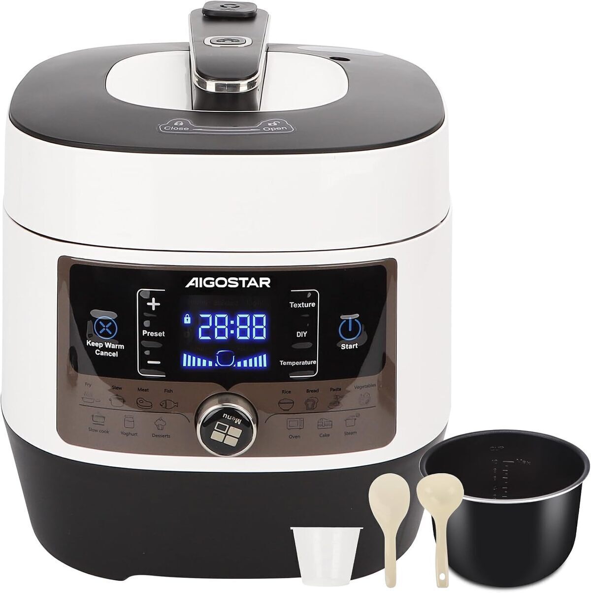 Test de l'autocuiseur multifonction Aigostar Panda 5.5L 1000W