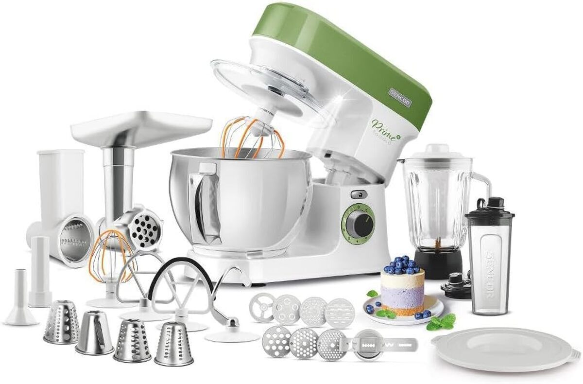 Test du robot pâtissier Sencor : puissance 1200W et accessoires complets