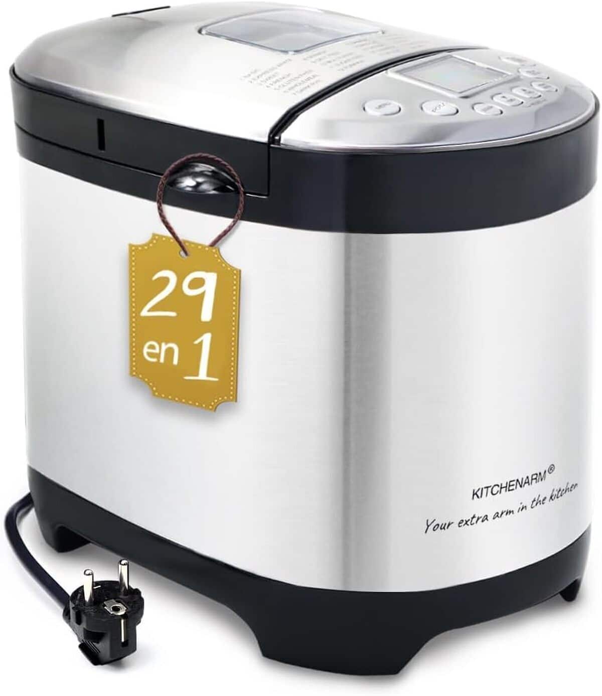 Test : machine à pain intelligente KitchenArm 29 en 1 en acier inoxydable